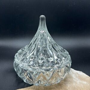 Crystal Hershey Candy Dish with lid